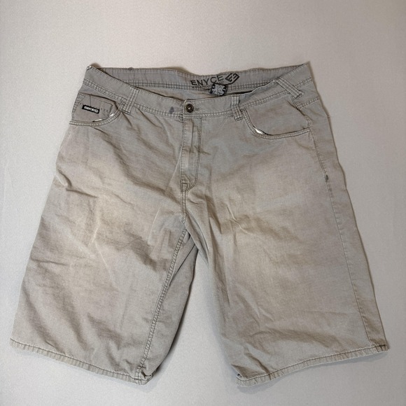 Enyce Other - Enyce Shorts Mens 42 Gray Chino Relaxed Fit Casual Long Pockets Streetwear‎